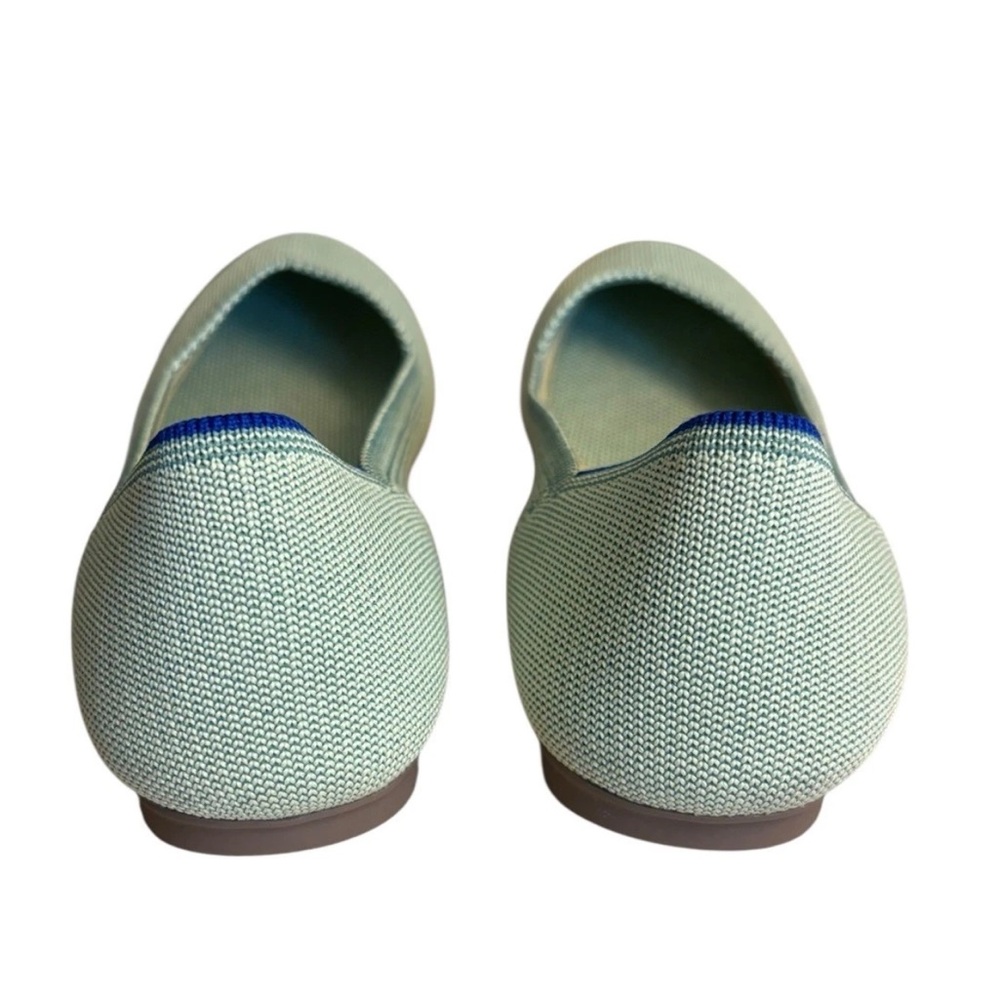 ROTHY'S RETIRED Mint Green The Flat Ballet Flat 8.5 Round Toe Slipper Washable - Picture 3 of 6